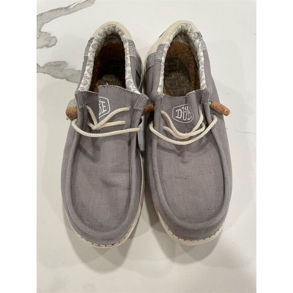 Hey Dude Men's Wally Break Stitch‎ Gray Slip-On Shoes Size 10 - Picture 1 of 5